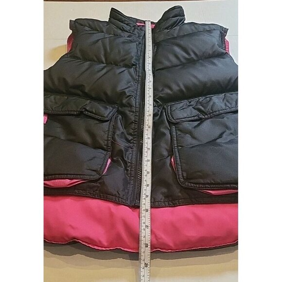 Haute Route Black Pink Down Filled Puffer Vest Womens Large Pockets HRPC6 EUC - Picture 8 of 9